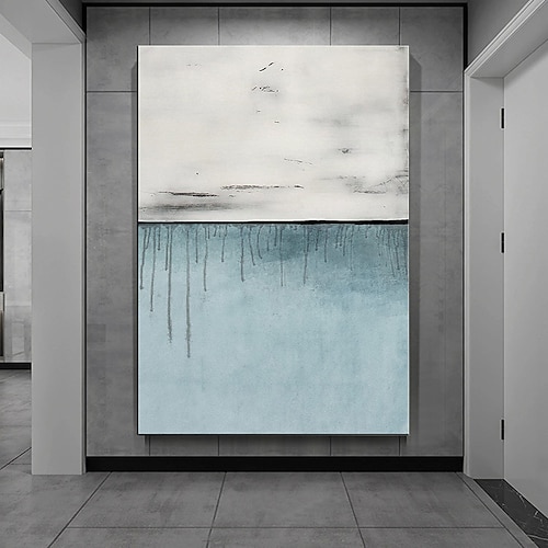Handgefertigtes, handgemaltes Ölgemälde für die Wand, beige und schwarz, abstraktes Ölgemälde, Original-Acrylgemälde auf Leinwand, moderne minimalistische Kunst für Schlafzimmerdekoration, gerollte Image