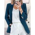 Damen Cordjacke Blazer Sakko Formal Taste Feste Farbe Windundurchlässig Modisch Regular Fit Oberbekleidung Langarm Herbst Weinrot S