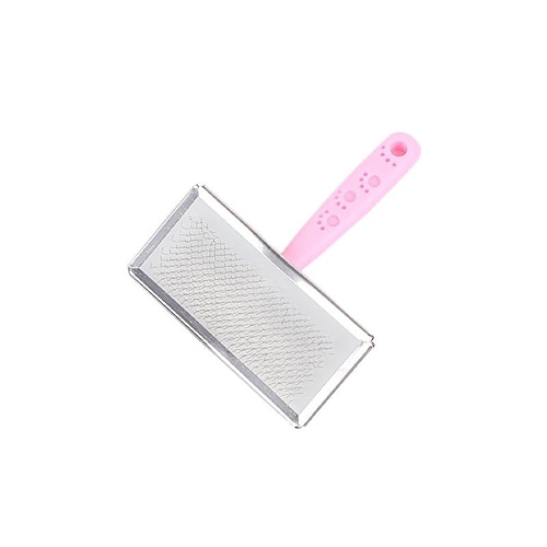 Haustierbürste Rechenkamm Schönheitsreinigung Hund Katze Bürste Edelstahl Haarentfernung Nadelkamm Heimtierbedarf Image