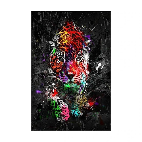 Giraffen-Graffiti-Wandkunst-Leinwandbilder auf der Wandkunstposter und -drucke Tiere moderne Bilder für Kinderzimmerdekoration Image