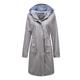 Damen Trenchcoat Outdoor Strasse Täglich Herbst Winter Lang Mantel Regular Fit Regendicht warm halten Atmungsaktiv Stilvoll Moderne Brautkleider schlicht Jacken Langarm Glatt Kordelzug Mit Taschen