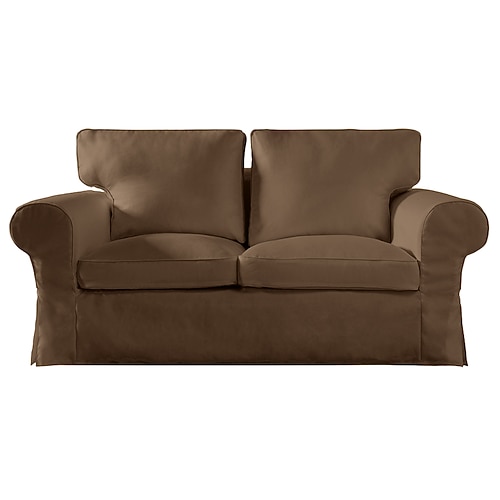 2-Sitzer Sofa Bezug oder Ektorp 2-Sitzer Schlafsofa Bezug mit Kissenbezügen und Rückenlehnenbezügen Ektorp Couchüberzug waschbarer Möbel-Schutz Image