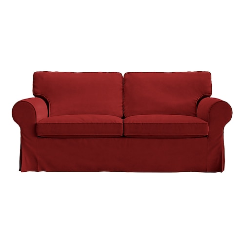 2-Sitzer Sofa Bezug oder Ektorp 2-Sitzer Schlafsofa Bezug mit Kissenbezügen und Rückenlehnenbezügen Ektorp Couchüberzug waschbarer Möbel-Schutz Image