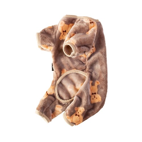 Hund Katze Overall Niedlich Lässig Winter Warm Atmungsaktiv Weich Waschbar Bequem Outdoor Alltagstauglich Hundebekleidung for Bichon Frise Zwergspitz Baby Haustier Papillon Klein Image