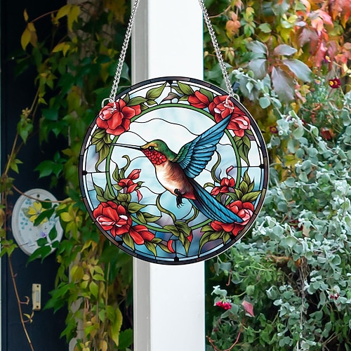 1 Stück Vogel-Wandbehang-Sonnenfänger für Haus- und Gartendekoration – perfekt für die Inneneinrichtung Image