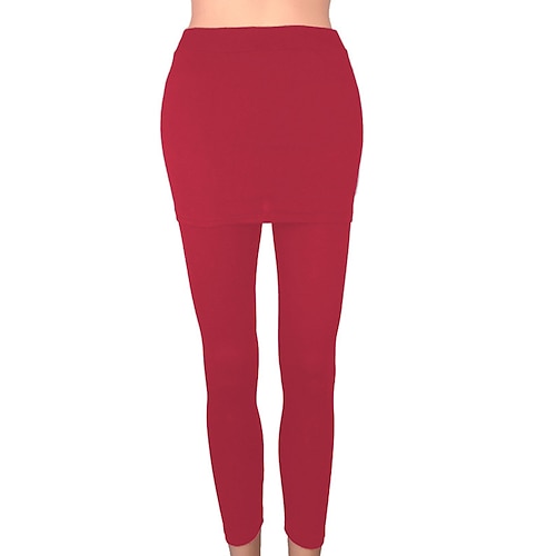 Damen Leggings Gemütliche Leggings Aktiv Mode Streetwear Volle Länge Hohe Taille Einfach Hoher Schnitt Atmungsaktivität Weich Bequem Mikroelastisch Täglich Outdoor Straße Weinrot Hellgrau Dunkelgrau Image