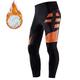 Herren Radhose lang Fahhrad Unten Winter MTB Mountain Rennrad Sport warm halten 3D-Pad Radfahren Atmungsaktiv Schwarz Grün Vlies Elasthan Bekleidung Fahrradbekleidung