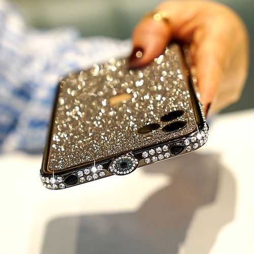 Handy Hülle Handyhüllen Für iPhone 14 Pro Max Plus 13 12 11 Pro Max iPhone 13 12 11 Pro Max SE X XR XS Max 8 7 Rückseite Shutzrahmen für Frauen Mädchen Bling Glitzer glänzend Stoßfest TPU Strass Image