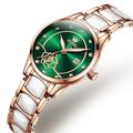 OLEVS Armbanduhr Mechanische Uhr für Damen Analog Automatikaufzug Stilvoll Modisch Wasserfest leuchtend Strass Titanlegierung Edelstahl Mode