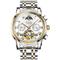 OLEVS Herren Mechanische Uhr Kalender Luxus Wasserdicht Mode Automatische Selbstaufziehende Mondphase Leuchtende Edelstahl Armband Uhr