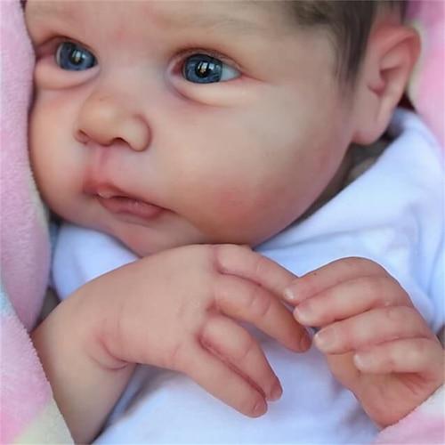 20-Zoll-Reborn-Baby-Puppe, bereits bemalt, Reborn-Baby-Puppe, Miley, wie auf dem Bild, lebensechte, weiche Haut, 3D-Haut, sichtbare Adern