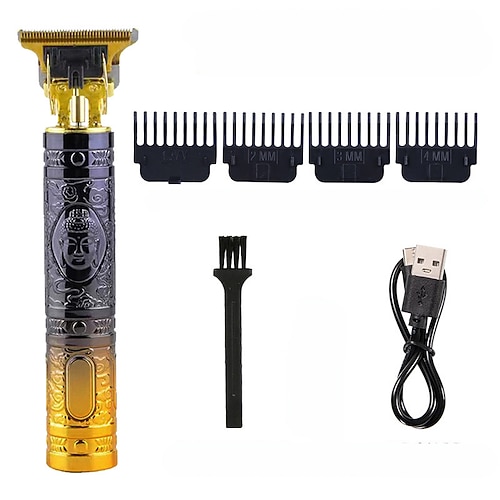 Vintage T9 Haarschneider Maschine kabelloser Haarschneider Endbearbeitungsmaschine Bartschneider Haar für Männer elektrischer Rasierer USB Valentinstagsgeschenk Image