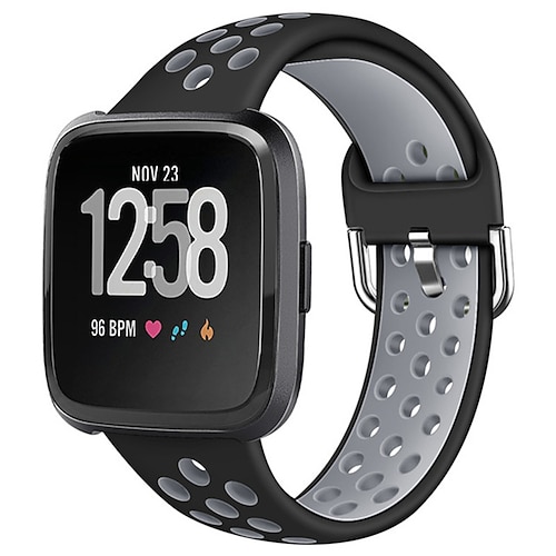 Uhrenarmband für Fitbit Versa 2 / Versa Lite / Versa SE / Versa Silikon Ersatz Gurt Weich Atmungsaktiv Sportarmband Armband Image