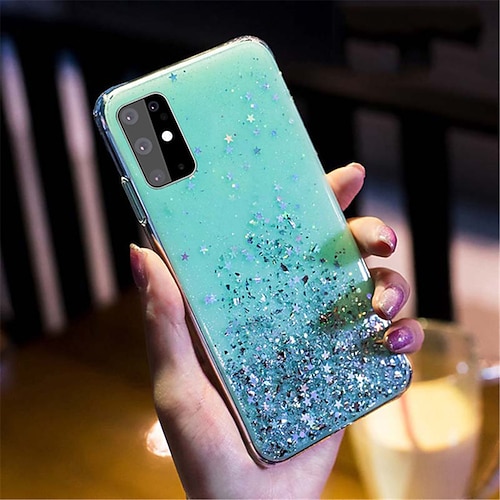 Handy Hülle Handyhüllen Für Samsung Galaxy S25 S24 S23 S22 S21 FE S21 Ultra Plus A14 A54 A73 A33 Rückseite Glitzer Glanz Glitzernd TPU Image
