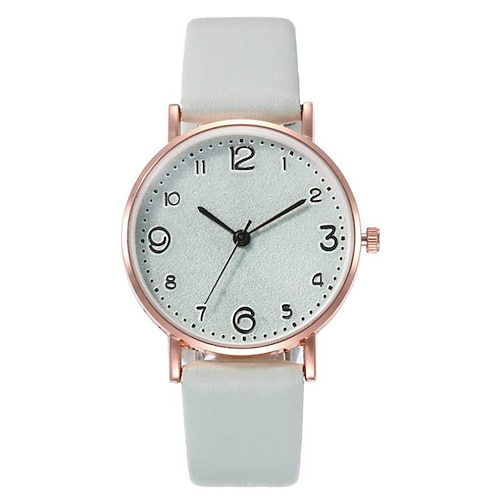 Muttertagsgeschenk für Frauen Luxus-lässige Quarz-Übungsuhren Damenmode stilvolles Edelstahl-Zifferblatt lässige Brauled-Uhren aus Leder Image