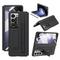 Handyhülle für Samsung Galaxy Z Fold 6 Z Fold 5 Z Fold 4 Rückenkappe mit Standhalter mit Displayschutz mit S Pen Einfarbig PC PU Leder