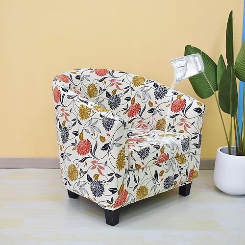 Bezug für Clubsessel, Schonbezug für Fasssessel, Stretch-Schonbezug für Wannensessel, Sessel-Sofabezug für Hunde und Haustiere, waschbarer Sofa-Möbelschutz, weich und strapazierfähig Image