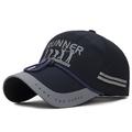 Herren Cap Basecap Kappe Schwarz Rote Polyester reflektierende Streifen Reise Strand Design Outdoor Urlaub Glatt Einstellbar Windundurchlässig