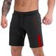 Herren Sportliche Shorts Sweatshorts Kurze Hose Kurze Sporthose Kurze Sporthose Sport Shorts Tasche mit Reißverschluss reflektierende Streifen Farbblock Komfort Atmungsaktiv Fitness Fitnessstudio