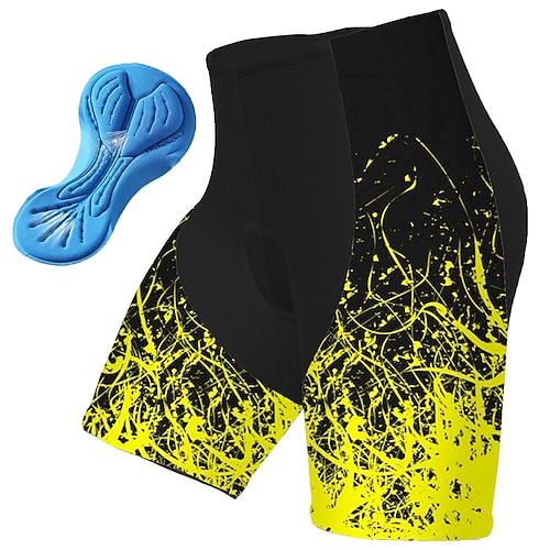 Herren Grafik Geometrisch Radsport-Radhose: Fahrradhose Fahhrad Gepolsterte Shorts / Chamois Unterteile Rennpassform Mountainbike MTB Straßenradsport Sport 3D-Polster Radfahren Schnelltrocknend Image