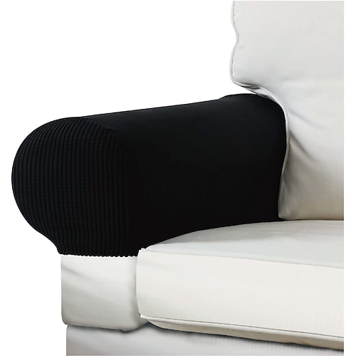 2 Stück Stretch-Armlehnenbezüge Spandex-Jacquard-Armbezüge weicher und elastischer Schutz für Stühle, Sofa, Sessel, Schonbezüge, Liegesofa Image