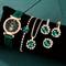 6 Stück/Set Damenuhr Luxus Strass Quarzuhr Vintage Star Analog Armbanduhr Schmuckset als Geschenk für Mama