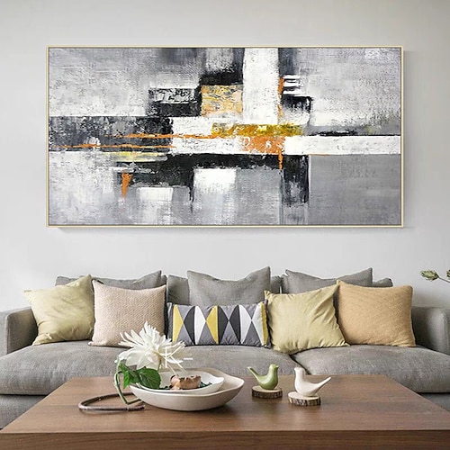 Mintura handgefertigte abstrakte Ölgemälde auf Leinwand, Wandkunst, Dekoration, moderne Bilder für Heimdekoration, gerollte, rahmenlose, ungedehnte Malerei Image