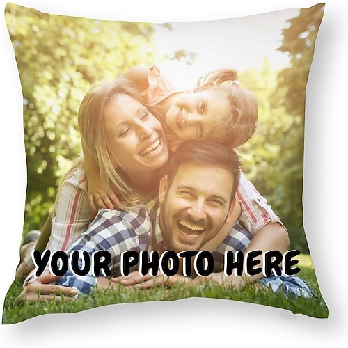 Benutzerdefinierter Kissenbezug Fügen Sie Ihr Bild hinzu Personalisierte Fotodesign Bild Mode Lässiger Kissenbezug Kissenbezug 1 Stk. Personalisierte Geschenk Maßgeschneidert Image