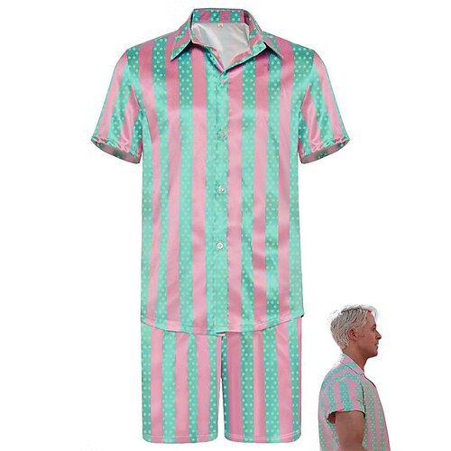 Barbiecore Film Rollerblade Outfits Puppe Ken Y2K Overall Kleid Herren Damen Cosplay Kostüm Halloween Karneval Maskerade Image