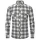 Herren Hemd Knopfhemd Flanelljacke Flanell Hemden Kariertes Hemd trachtenhemd Overshirt Weiß Wein Rote Langarm Plaid / Karomuster Kargen Frühling Herbst Outdoor Freizeitskleidung Bekleidung