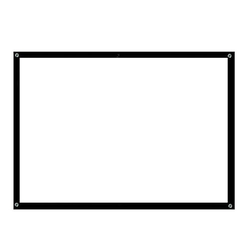 Projektorleinwand 4K-Film 16:9 HD 60 72 84 100 120 150 Zoll faltbar und tragbar Anti-Falten-Projektion für den Innen- und Außenbereich für das Weltcup-Spiel zu Hause, im Büro, im Klassenzimmer Image
