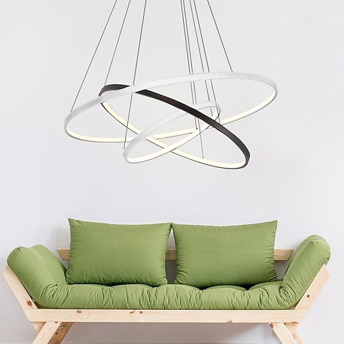 80/60/40/20 cm LED Pendelleuchte Aluminium Kreis Lackierte Oberflächen Kreis Moderne zeitgenössische 110-120V 220-240V Image