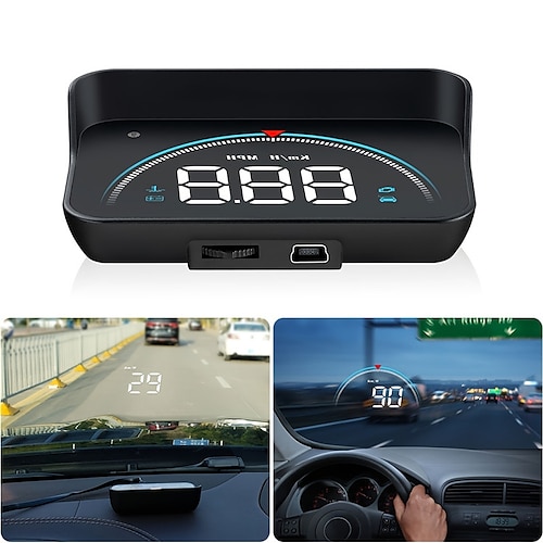 obd2 gps auto projektor m8 mph kmh auto hud tacho windschutzscheibe 3,5 '' bildschirmgröße hd auto head-up display alarm zubehör