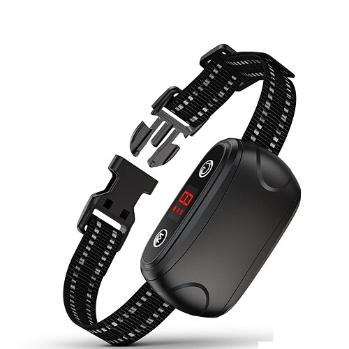 Hundetraining Anti-Bellhalsband Schockhalsband Anti-Bellgerät Einstellbare Länge Haustierfreundlich Einstellbarer Hund Einstellbar Flexibel Niedlich Sicherheit Nylon ABS PC Verhaltenshilfen Image