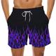 Herren Boardshorts Badeshorts Badehose Schwimmshorts Bademode Sommer-Shorts Kordelzug mit Mesh-Futter Elastische Taille Bedruckt Schnelltrocknend Hawaiianisch Rosa Rote