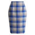 Damen Rock Bodycon Faltenrock Mini Hoher Taillenbund Röcke Bedruckt Plaid Maillard Strasse Täglich Winter Baumwolle Modisch Sexy Dunkelbraun Cachi scuro Hellkaki Pures Schwarz