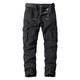 Herren Cargohose Cargohosen Cargohose Hose Hosen Arbeitshose Multi Pocket 6 Tasche Glatt Komfort Atmungsaktiv Casual Täglich Strassenmode Baumwollmischung Sport Modisch Armeegrün Schwarz