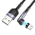 540 Magnetkabel 3a Schnellladekabel Micro USB Typ C für iPhone Xiaomi Samsung Magnet Ladegerät Telefon Datenkabel Draht