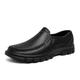 Herren Loafer Slip On Übergrössen Wasserschuhe Loafer fahren Wanderschuhe Brautkleider schlicht Outdoor Täglich Kunstleder Körpergröße erhöhen Rutschfest Halbschuhe Schwarz Braun Frühling Herbst