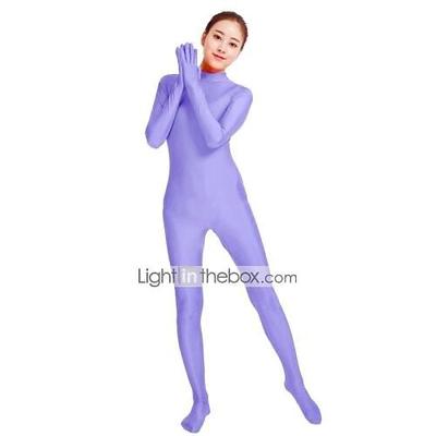 Zentai-Anzüge Catsuit Ganzkörperanzug Karnevalskostüm Ganzkörperanzug Herren Damen Mode Charme Liebende Einfarbig Mode Lycra Kostüm für Party Party / Abend Innen Halloween Karneval Maskerade Image