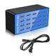 USB-Ladestation 100 W 5 V 20 A 20-Port-Schnellladebuchse Multi-Port-Multifunktions-Universal-Schnelladapter für mehrere Geräte Smartphone Tablet Laptop Computer Kamera Kopfhörer