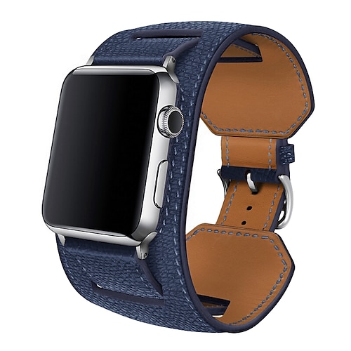Armband Kompatibel mit Apple iWatch 49 mm 45 mm 44 mm 42 mm 41 mm 40 mm 38 mm Sreies Ultra SE 8 7 6 5 4 3 2 1 für Smartwatch Gurt Armband Echtes Leder Damen Luxus Armband Image