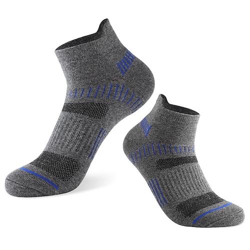 Herren 2 Paar Socken Ankle Socken Niedrig geschnittene Socken Schwarz Weiß Farbe Gestreift Casual Täglich Grundlegend Mittel Sommer Frühling Herbst Stilvoll Traditionell-Klassisch Image