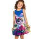 kinderkleidung Mädchen Kleid Graphic Blumen Katze Ärmellos Outdoor Casual Modisch Kuschelig Täglich Polyester Übers Knie Casual kleid A Linie Kleid Tank-Top Kleid Sommer Frühling 3-12 Jahre Hellgrün