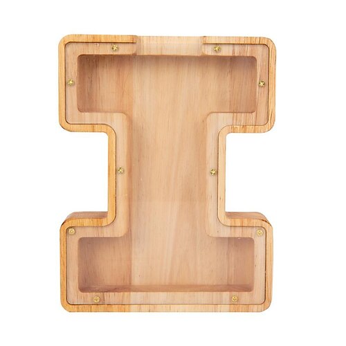 DIY-Sparschwein aus Holz für Jungen und Mädchen, Buchstaben-Spardose, Spardose aus Holz, Sparschwein aus Holz, Geschenk zum Kindergeburtstag, Weihnachtsgeschenk Image