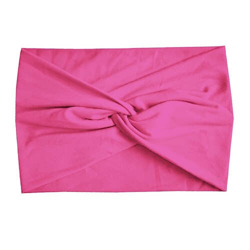 Modisches Damen-Kopftuch mit breiter Krempe, einfarbig, elastisches Gewebe, Kreuz-Haarband, Haar-Accessoires, Yoga, Laufen, Sport, Haarband Image