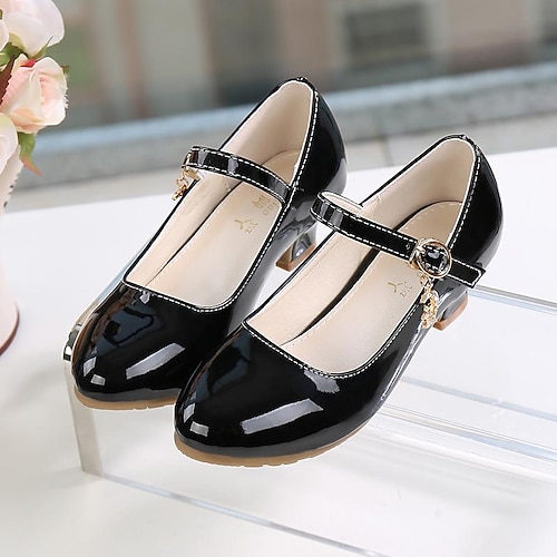 Mary-Jane-Abendschuhe aus Lackleder für Mädchen mit Knöchelriemen elegantes Schuhwerk für Partys und formelle Anlässe Image