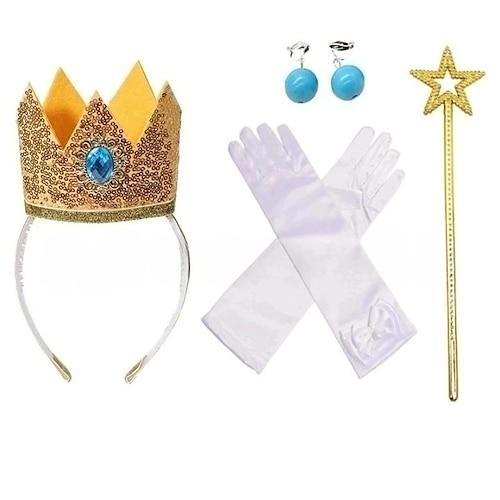 Prinzessin Peach Prinzessin Cosplay Schmuck Zubehör Cosplay Film Cosplay for Mädchen Kinder Karneval Kindertag Maskerade