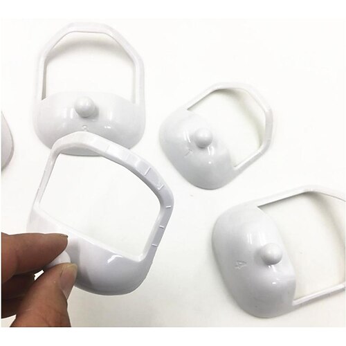 Rasierschablone für Männer mit 5 verschiedenen Größen, Bartführungsformer mit Kamm, Bartformung Styling-Vorlage, perfekt für die Ausrichtung des Haaransatzes, Kanten, Schablone zum Trimmen, Image