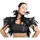 Punk Gothic Cosplay Kostüm Schals Federumhang Hexe Männlich Damen Halloween Leistung Party Umhang